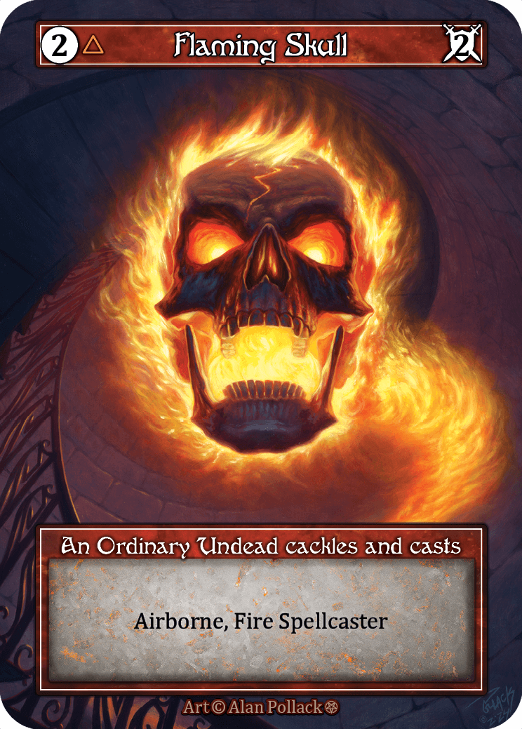 Flaming Skull
