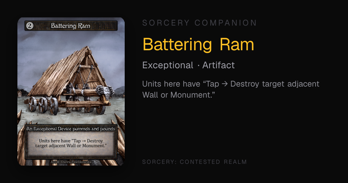 Battering Ram — Sorcery Companion