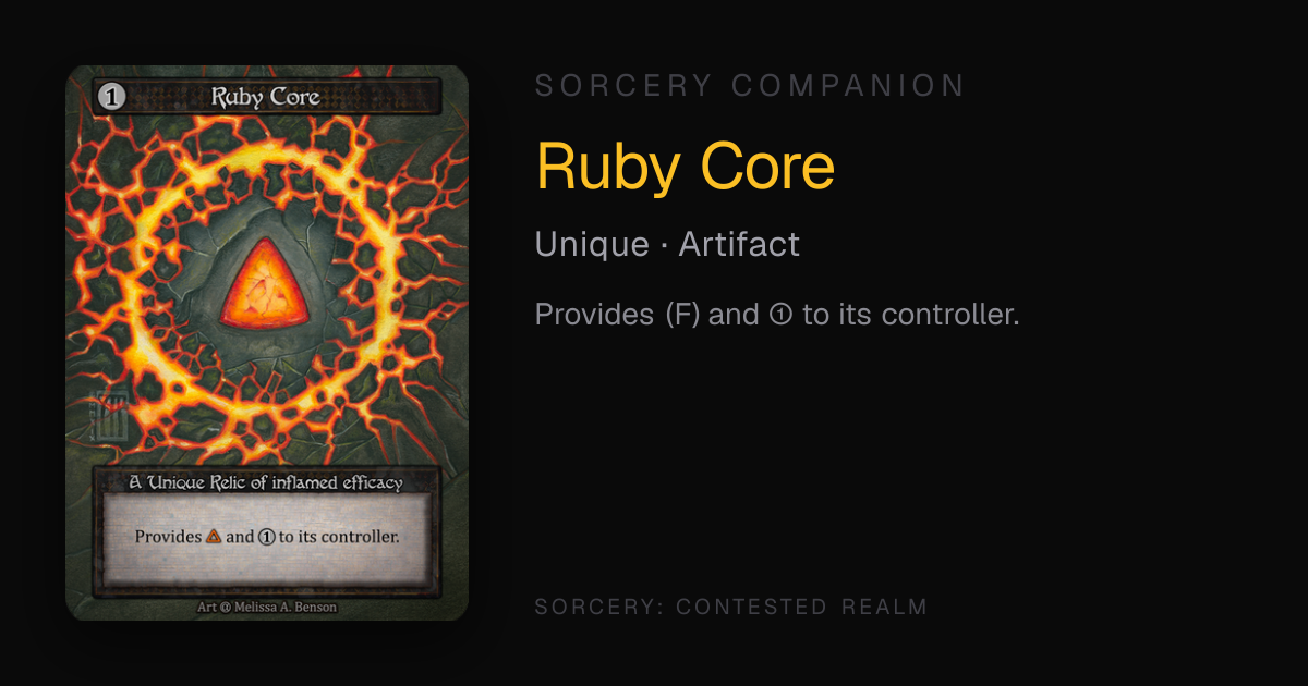 Ruby Core — Sorcery Companion