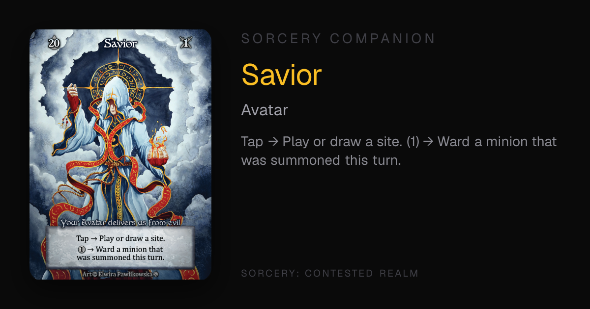 Savior — Sorcery Companion