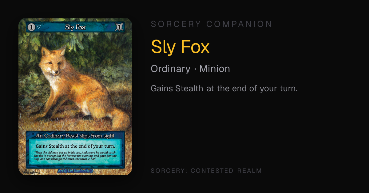 Sly Fox — Sorcery Companion