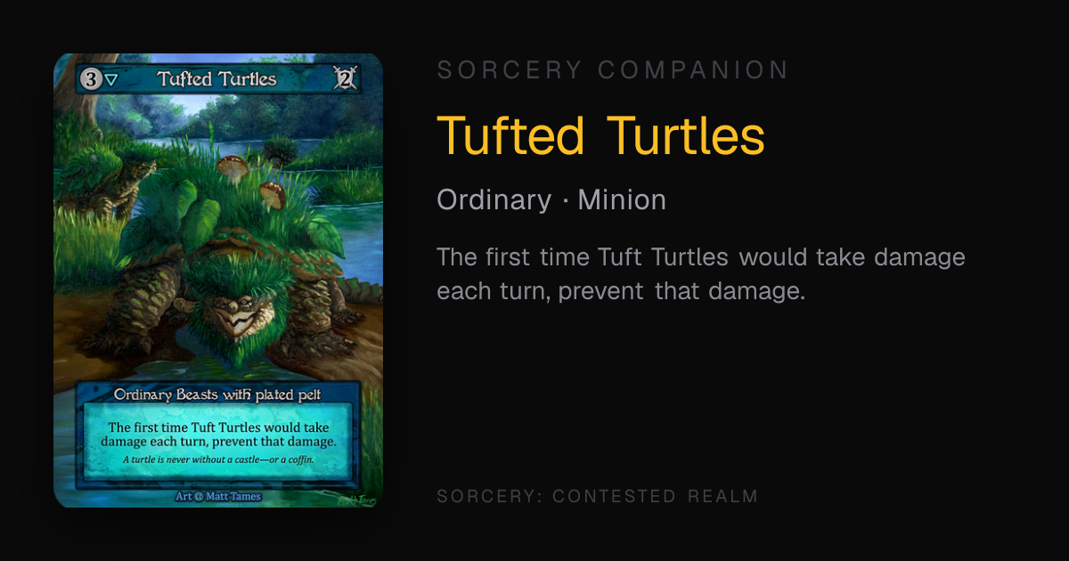 Tufted Turtles — Sorcery Companion