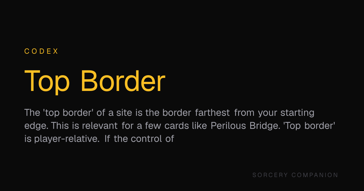 Top Border — Codex — Sorcery Companion